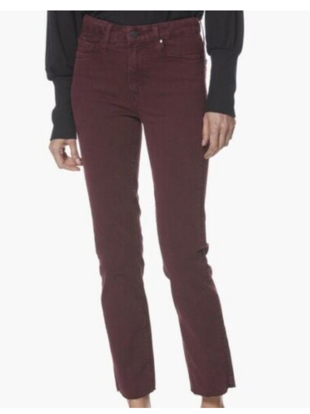 Paige Hoxton Straight Ankle Raw Hem Vintage
Dark Currant Jeans, size 31